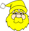 Yellow Santa Clip Art