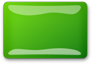 Green Glossy Rectangle Button Clip Art