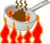 The Hot Skillet Clip Art