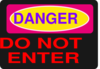 Dont Enter  Clip Art