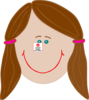 Brunetter  Girl Clip Art