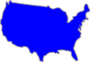 United States Blue Clip Art