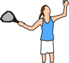 Girl Tennis Player Clip Art