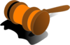 Justice Gavel Color Orange Clip Art