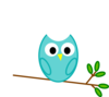 Orange Owl Clip Art