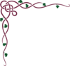 Celtic Ivy Maroon Clip Art