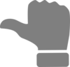 Thumbs-hor-icon-grey-th Clip Art