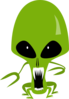 Green Alien Clip Art