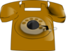 Phone Brown Complex Clip Art