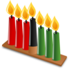 Kwanzaa Candles Clip Art