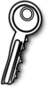 Key Outline Clip Art