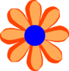 Flower Cartoon Orange Clip Art