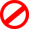 Prohibited Clip Art