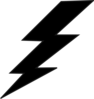 Balck Lightning Bolt Clip Art