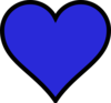 Blue Heart Clip Art