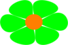 Flowerpower Green Clip Art