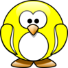 Yellow Pinguin Cartoon Clip Art